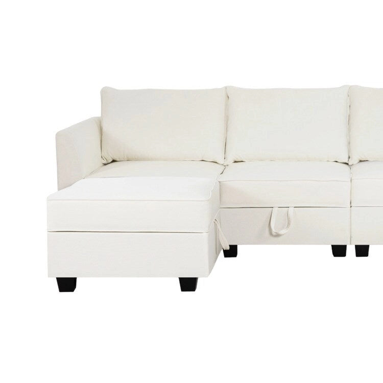 Collezione moderna fai da te - Divano componibile trasformabile - Divano letto in lino per soggiorno, appartamento o ufficio