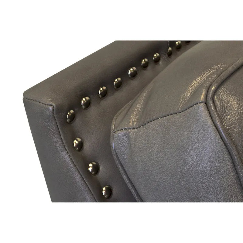 In den USA hergestellt: Vernon Set aus Sofa, Zweisitzer-Sofa und Sessel aus vollnarbigem Leder
