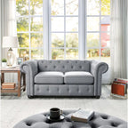 Corvus Aleksis getuftetes Chesterfield-Zweisitzer-Sofa