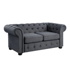 Corvus Aleksis getuftetes Chesterfield-Zweisitzer-Sofa