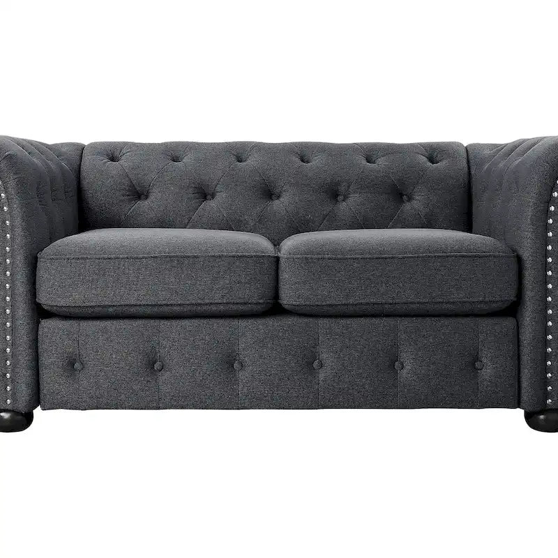 Corvus Aleksis getuftetes Chesterfield-Zweisitzer-Sofa