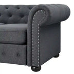 Corvus Aleksis getuftetes Chesterfield-Zweisitzer-Sofa