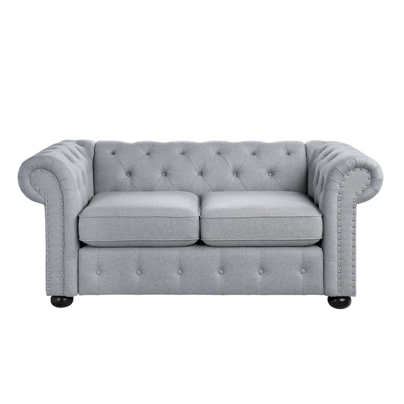 Corvus Aleksis getuftetes Chesterfield-Zweisitzer-Sofa