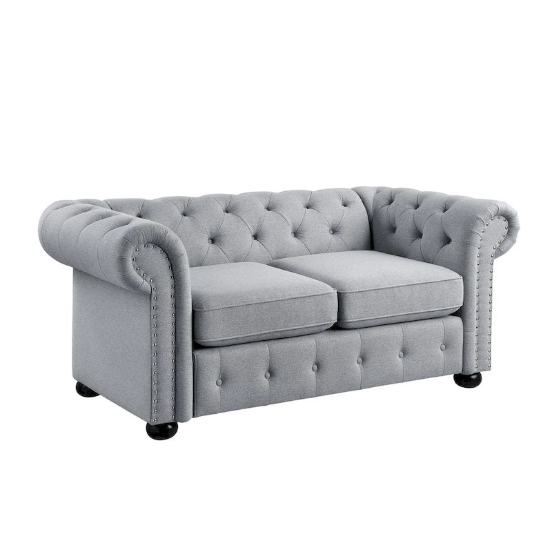 Corvus Aleksis getuftetes Chesterfield-Zweisitzer-Sofa