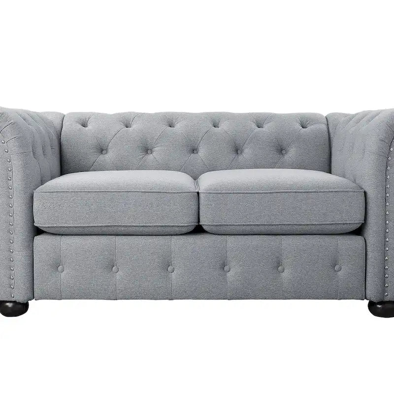 Corvus Aleksis getuftetes Chesterfield-Zweisitzer-Sofa