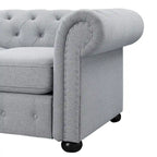 Corvus Aleksis getuftetes Chesterfield-Zweisitzer-Sofa