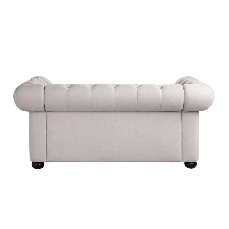 Corvus Aleksis getuftetes Chesterfield-Zweisitzer-Sofa