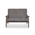 Zeitgemäße Zweisitzerbank aus Kunstleder „Balf“ von Furniture of America