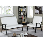 Zeitgemäße Zweisitzerbank aus Kunstleder „Balf“ von Furniture of America