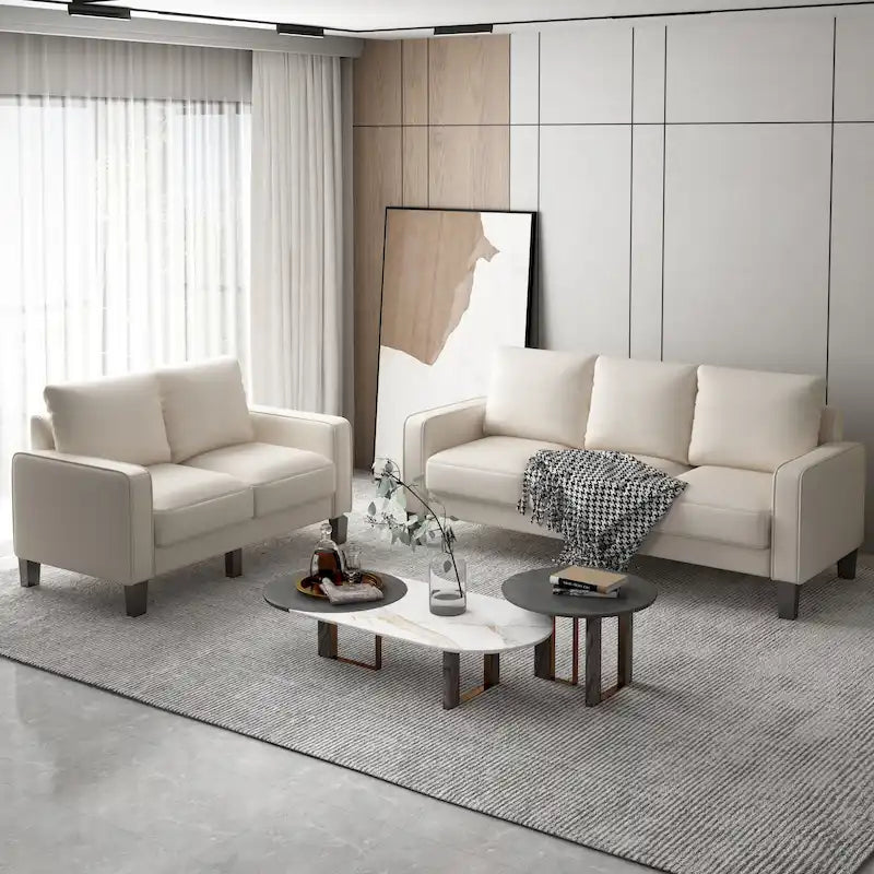 Nowoczesne meble do salonu, sofa 2- i 3-osobowa