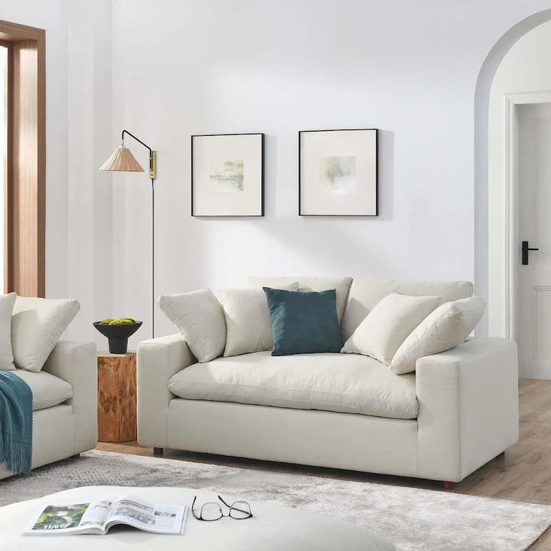 Commix Down Filled Overstuffed Loveseat - N/A