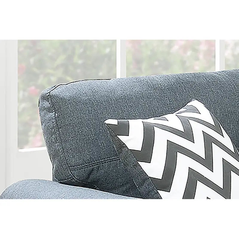 2-teiliges Sofa- und Loveseat-Set Bobkona Troy aus flauschiger Polyfaser
