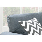 2-teiliges Sofa- und Loveseat-Set Bobkona Troy aus flauschiger Polyfaser