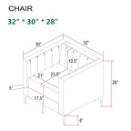 Morden Fort moderne set van 2 fauteuils en slaapbank met Dutch Velvet in grijs en ijzeren poten