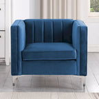 Morden Fort moderne set van 2 fauteuils en slaapbank met Dutch Velvet in grijs en ijzeren poten