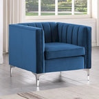 Morden Fort moderne set van 2 fauteuils en slaapbank met Dutch Velvet in grijs en ijzeren poten