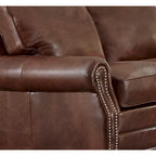 Made in USA Revo Top Grain Leather Sofa Bed and Chair Set