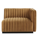 Conjure tweezitsbank van prestatievelours met kanaalstiksels