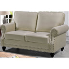 Ramos-samettisohva koristekantariveillä