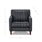 Ensemble Hydeline Ennis en cuir pleine fleur, canapé et fauteuil – canapé, fauteuil