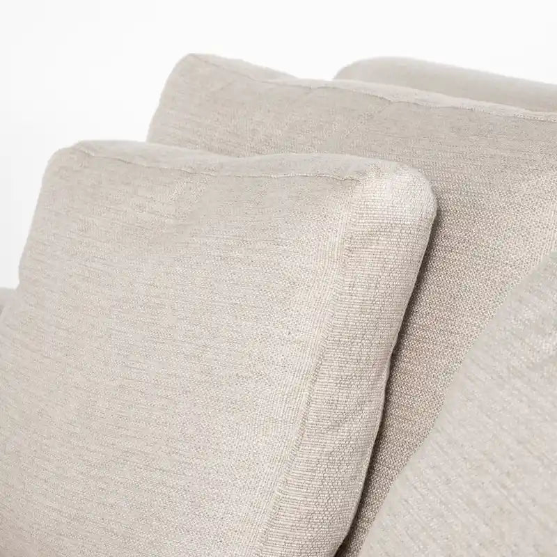 Sofá de dos plazas con funda beige Denly I