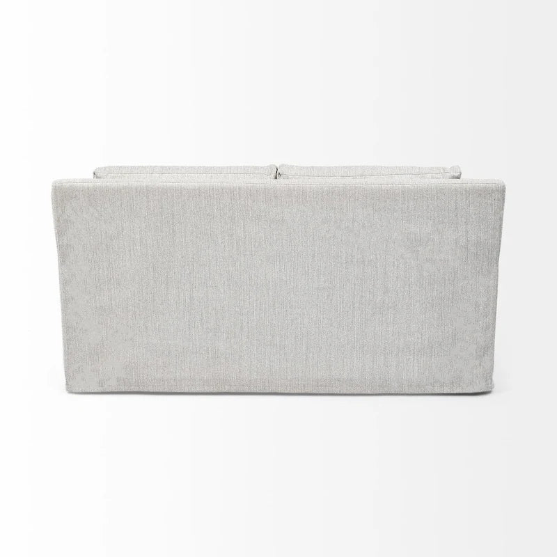 Sofá de dos plazas con funda beige Denly I