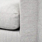 Sofá de dos plazas con funda beige Denly I