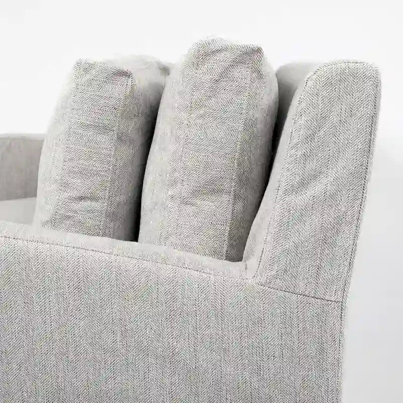 Sofá de dos plazas con funda beige Denly I