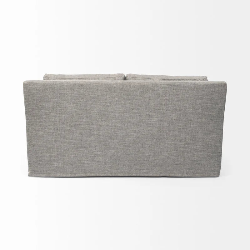 Sofá de dos plazas con funda beige Denly I