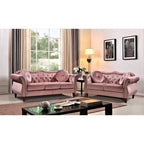 Conjunto de sala Chesterfield Carbon Classic con tachuelas, de 2 piezas