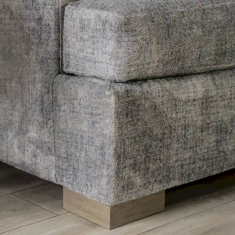 Furniture of America Nort Geçiş Tarzı Kumaş Döşemeli, Dışa Açılan Kollu 2 Parçalı Kanepe Takımı