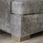 Furniture of America Nort Geçiş Tarzı Kumaş Döşemeli, Dışa Açılan Kollu 2 Parçalı Kanepe Takımı