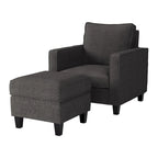 2-teiliges Georgia-Akzentsessel-Set mit Hocker