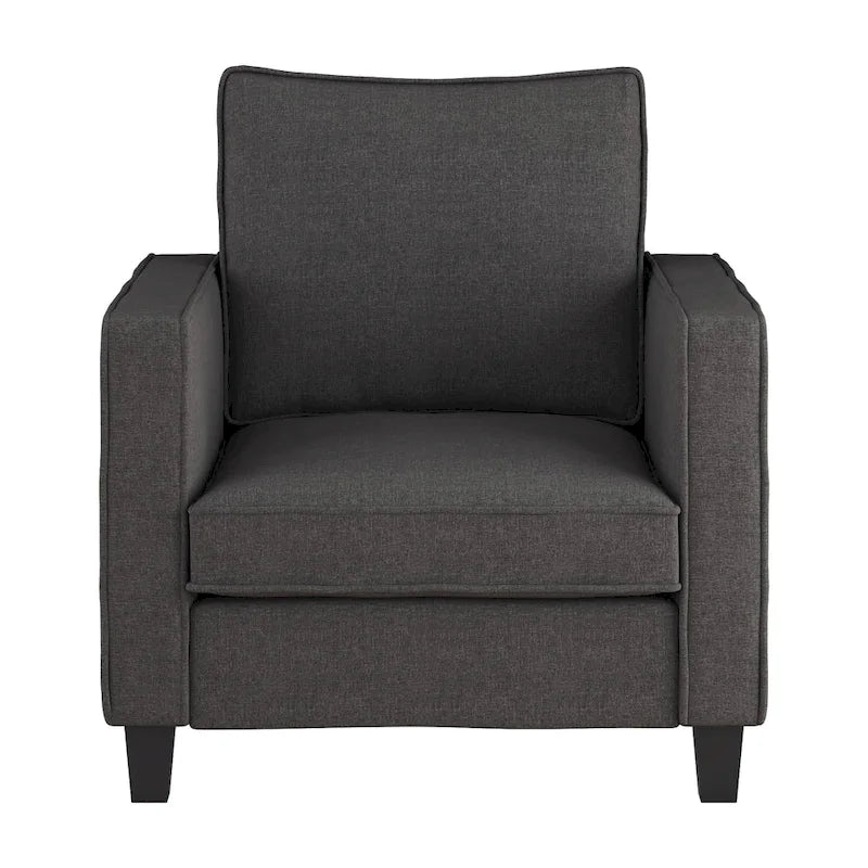 2-teiliges Georgia-Akzentsessel-Set mit Hocker
