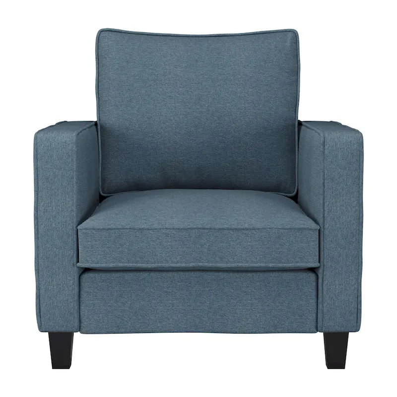 2-teiliges Georgia-Akzentsessel-Set mit Hocker