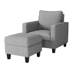 2-teiliges Georgia-Akzentsessel-Set mit Hocker