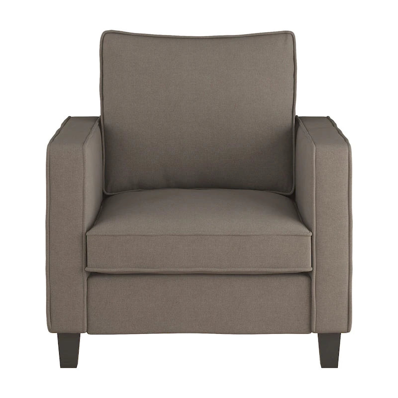 2-teiliges Georgia-Akzentsessel-Set mit Hocker