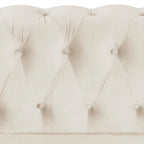 Ensemble de canapé et causeuse de style Chesterfield classique Morden Fort, revêtement en velours capitonné, 2 pièces, avec clous décoratifs, pour le salon