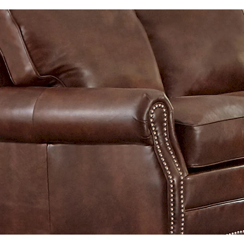 Ensemble Revo fabriqué aux États-Unis, composé d’un canapé et de deux fauteuils en cuir pleine fleur