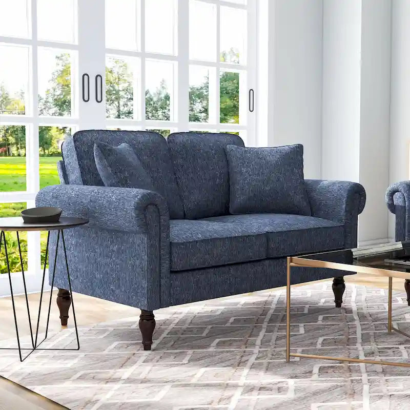Igny Traditional Chenille Multiple Cushions Loveseat by Furniture of America