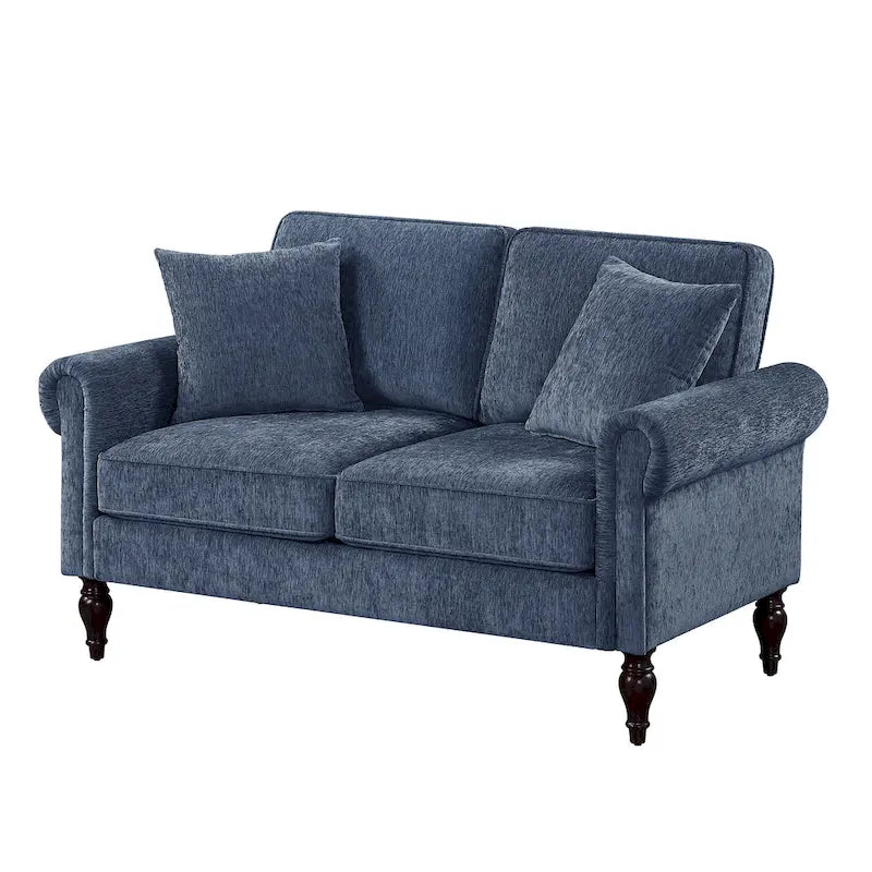 Furniture of America Igny hagyományos stílusú, zsenília kárpitozású, több párnás kétszemélyes kanapé
