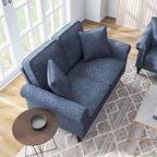 Furniture of America Igny hagyományos stílusú, zsenília kárpitozású, több párnás kétszemélyes kanapé