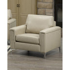 Lessa modernes Premium-Sofa- und Sesserset aus vollnarbigem Leder