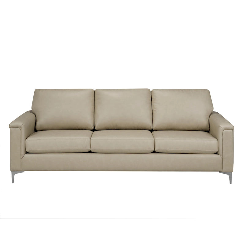 Lessa modernes Premium-Sofa- und Sesserset aus vollnarbigem Leder