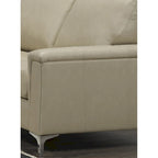Lessa modernes Premium-Sofa- und Sesserset aus vollnarbigem Leder