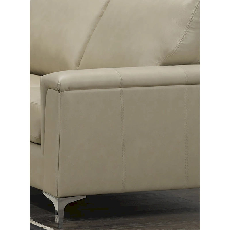 Lessa modernes Premium-Sofa- und Sesserset aus vollnarbigem Leder