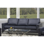 Lessa modernes Premium-Sofa- und Sesserset aus vollnarbigem Leder