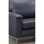 Lessa modernes Premium-Sofa- und Sesserset aus vollnarbigem Leder