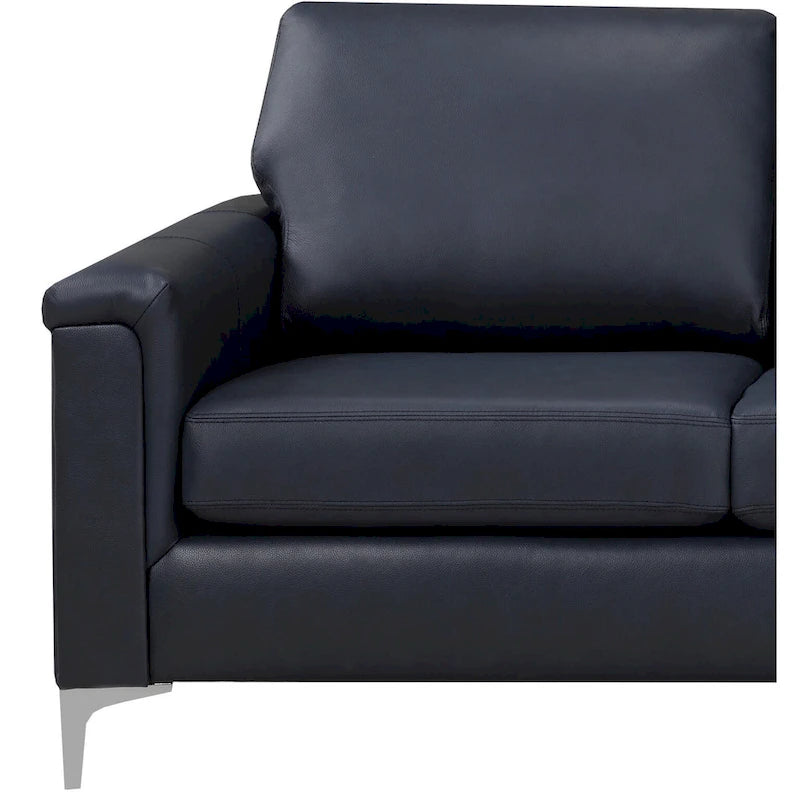 Lessa modernes Premium-Sofa- und Sesserset aus vollnarbigem Leder