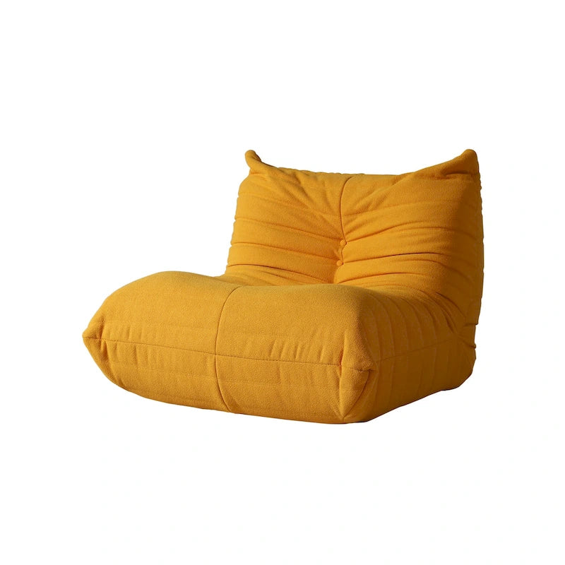 Ensembles de canapés décontractés en tissu teddy pour la chambre et le salon, fauteuil poire confortable et canapé de sol